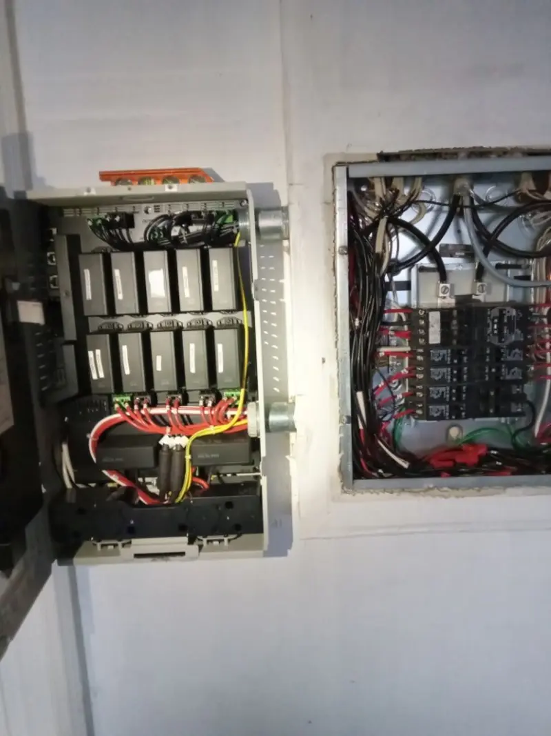 Electrical panel upgrade completed for Carbon Monoxide Detector Installation in Fate